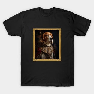 Distinguished Beagle - Medieval English King  (Framed) T-Shirt